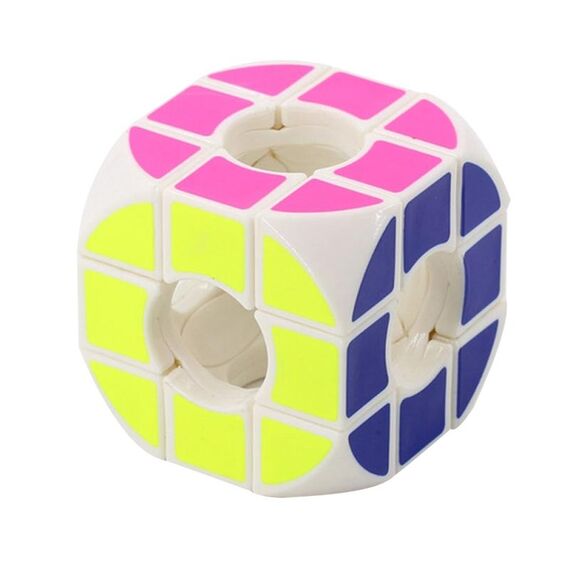Giocattoli educativi divertenti per bambini cubo di terzo ordine con angolo ad arco 3 pezzi (bianco)
