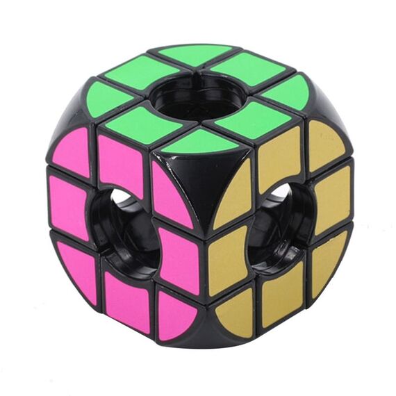 3 PCS Arc Angle Hollow Cubo di terzo ordine Giocattoli educativi divertenti per bambini (nero)