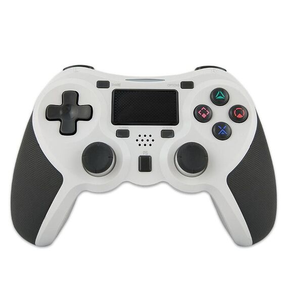 Maniglia Bluetooth del controller di gioco wireless gommato per host PS4 (bianco)