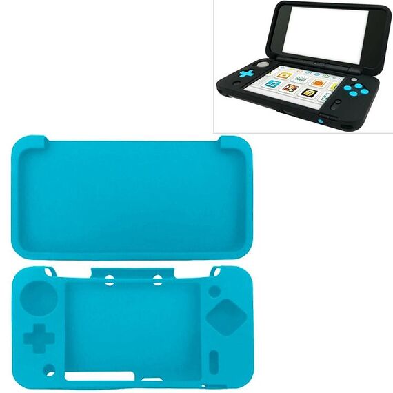 Cassa protettiva in silicone ospite per nuovo 2DSLL (blu)