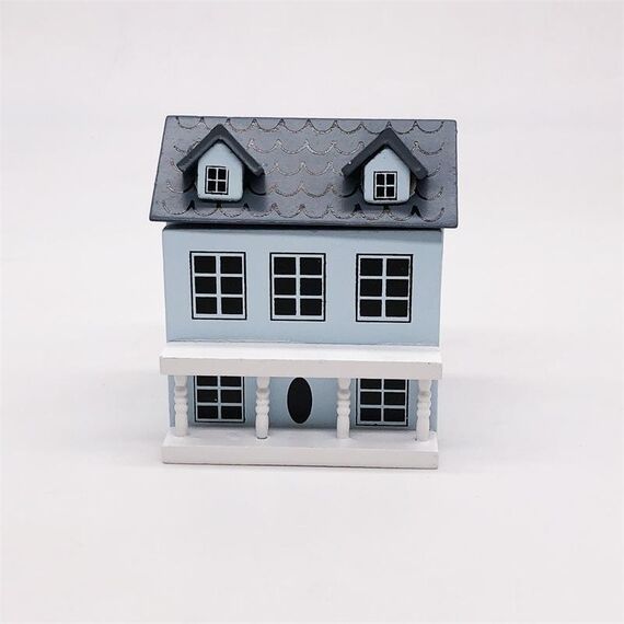 Dollhouse 1:12 Mini House Cute Pocket Villa (blu)