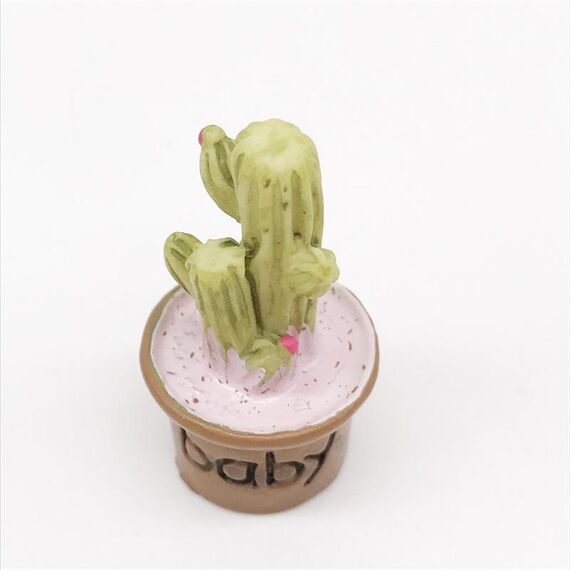 3 pezzi Mini casa delle bambole Mobili Giardino fiorito Decorazione scena Resina carnosa Bonsai in vaso (2)
