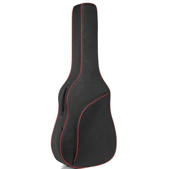 Custodia per chitarra ispessita in tessuto Oxford impermeabile, dimensioni: 36-38 pollici (rosso)