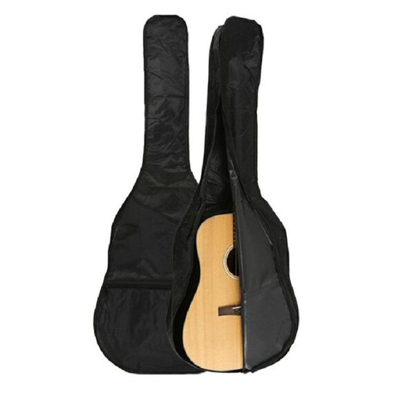 Borsa per chitarra in tessuto Oxford monostrato impermeabile per chitarra da 40/41 pollici (nera)