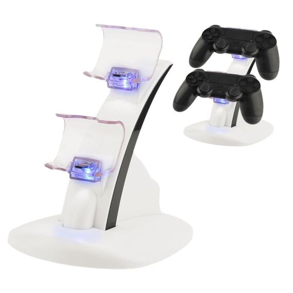 IPLAY LED Micro Dual Controller Portabatterie Caricabatterie 2 LED Micro USB Maniglia Fast Charging Dock Dock Stand Car Caricatore per Xbox One Controller