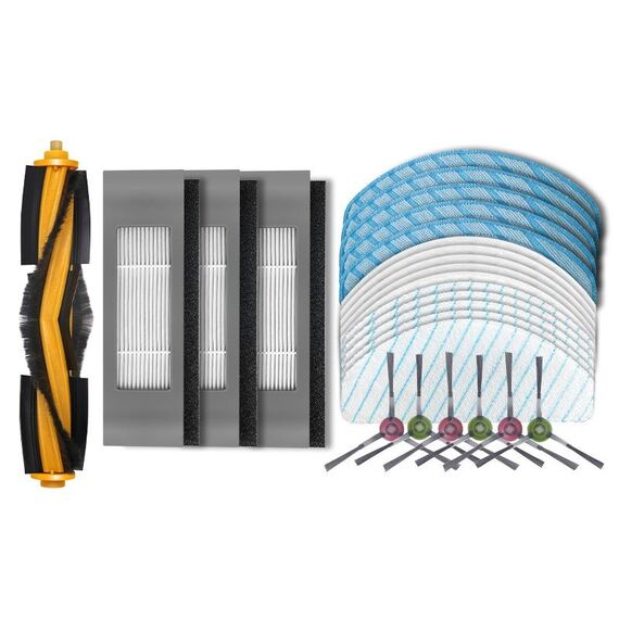 Roller Brush + Filter + Spazzola laterale + Set di stracci per Ecovacs Ozmo T8/T9/N8Pro (set)