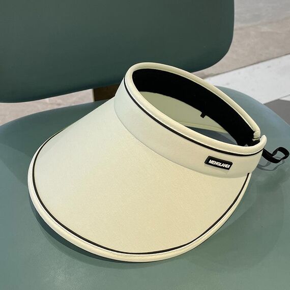MENGLANDI Cappello a cilindro vuoto, parasole anti-ultravioletto, estivo, misura: regolabile (D-200 beige)