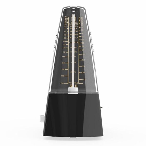 Pianoforte Chitarra Tamburo Violino Cetra Metronomo meccanico universale, versione classica (nero)