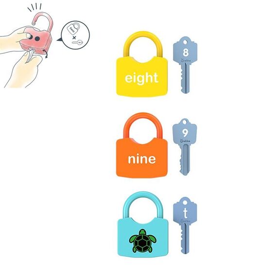 3 PCS Giocattoli educativi precoci per bambini alfanumerici e numeri corrispondenti, consegna in stile casuale