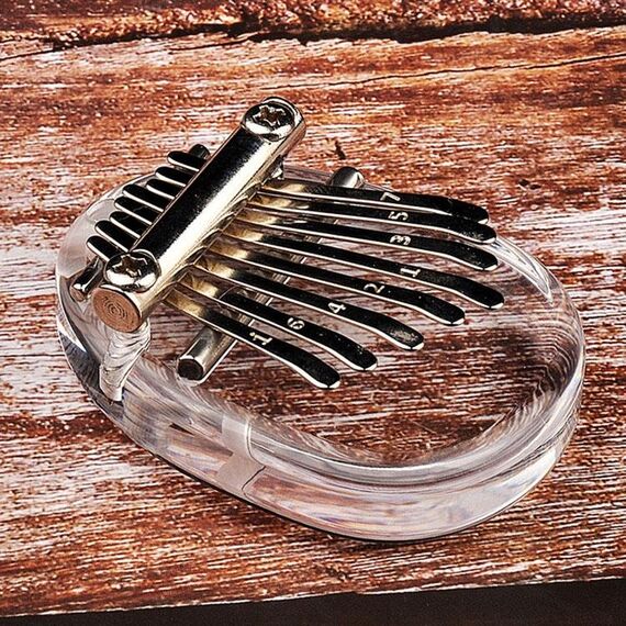 8-note thumb Piano mini carimba strumento (trasparente)