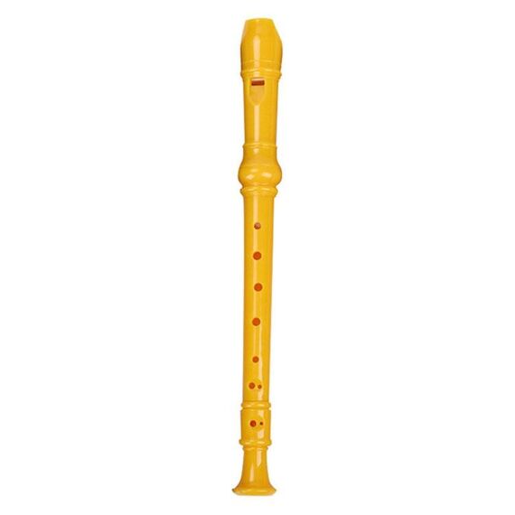5 PCS SW8 Swan 8 buche Studente Bambini Clarinetto in plastica Flauto alto tedesco (giallo)