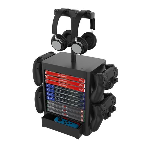 Rack di stoccaggio per cuffie per stoccaggio a disco di gioco per PS5 / XSX