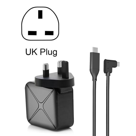 Proiezione multifunzione e ricarica Adattatore CA Adattatore Supporto base Android / PC / Lite per interruttore, Specifiche: Black + UK Plug