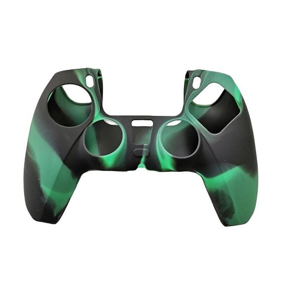 2 PCS Maniglia in silicone Protector antiscivolo Cover maniglia per PS5 (verde scuro)