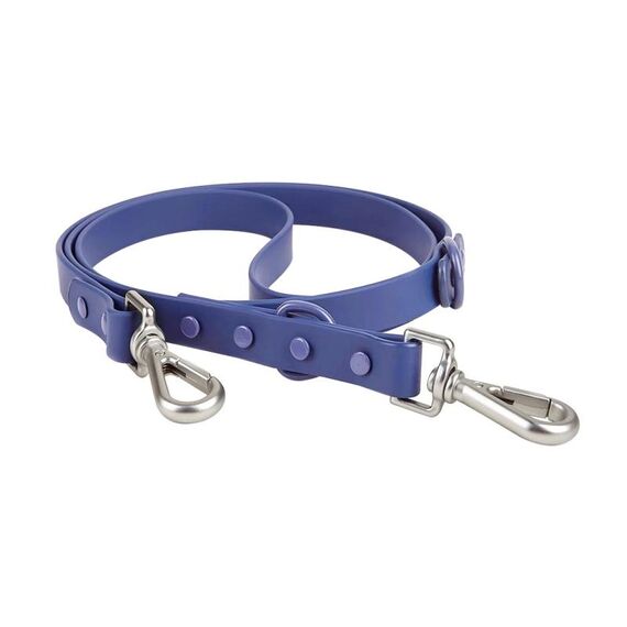 Guinzaglio in PVC per animali domestici Guinzaglio per cani morbido color macaron, taglia: L (blu)