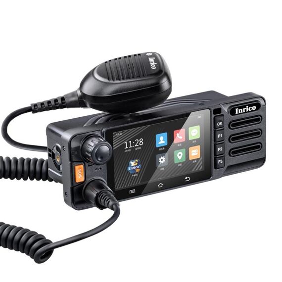 Inrico TM9 Smart 4G Stazione radio mobile per auto versione UE, schermo OLED da 4,0 pollici MT6739 CPU 1 GB + 8 GB