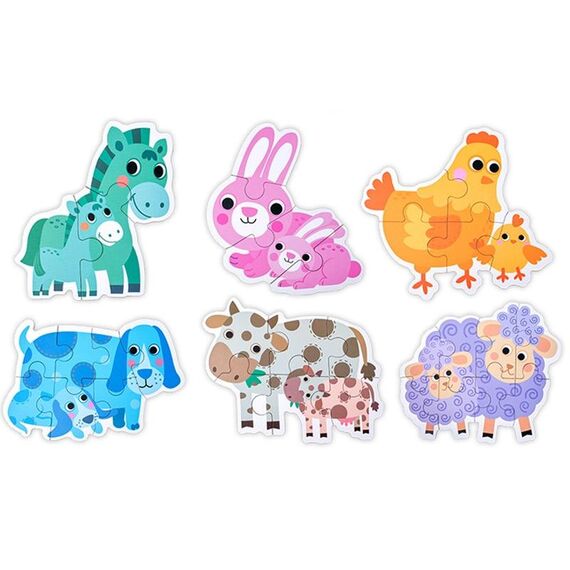 Giocattoli puzzle di immagini in legno per l'educazione precoce dei bambini (pecora)