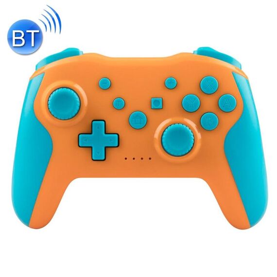 NS009 Vibrazione a 6 Axis Burst Bluetooth Bluetooth Gamepad per Switch Pro (Arancione Blu)