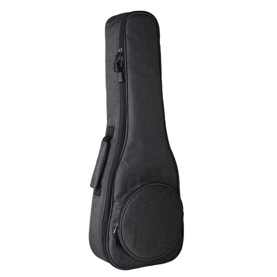 UK-12 Borsa per ukulele da 23 pollici più zaino anti-caduta imbottito in cotone (grigio scuro)