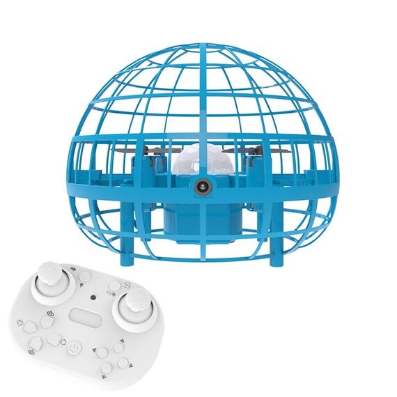Giocattolo dell'aeromobile a induzione della palla sospesa di acrobazia remota per i bambini (blu)