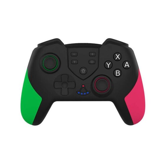 T23 Maniglia di gioco Bluetooth wireless con vibrazione e sveglia Macro programmazione della funzione Maniglia per Nintendo Switch Pro (rosa verde)