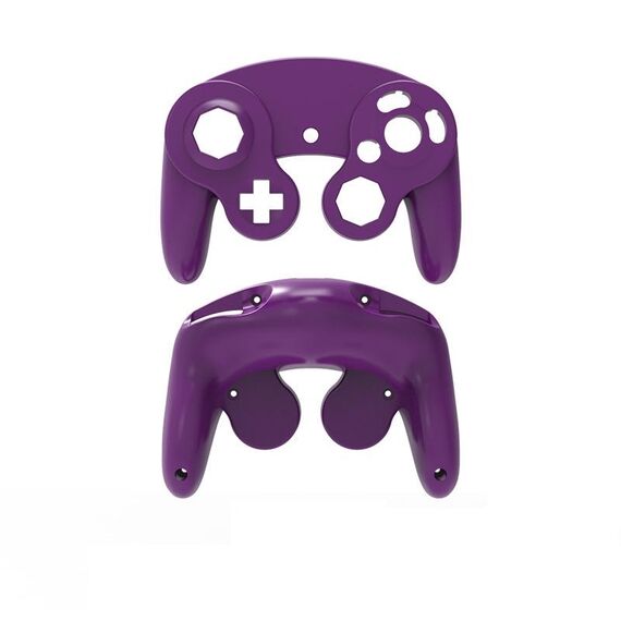 2 PCS Game Punto singolo Maniglia Shell Shell Sostituzione Shell Handle Parti di riparazione per Nintendo NGC (viola)