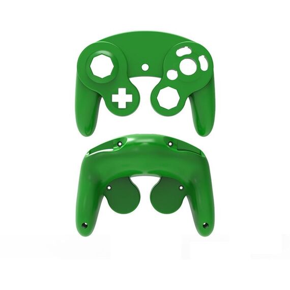 2 PCS Game Punto singolo Maniglia Shell Shell Sostituzione Shell Handle Parti di riparazione per Nintendo NGC (verde)