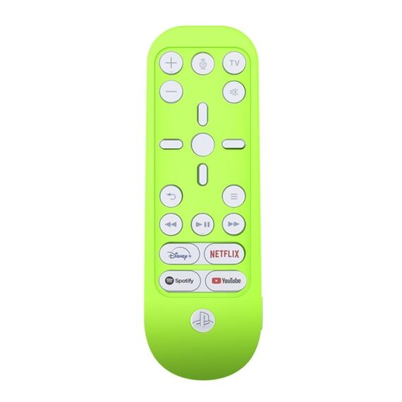 2 PCS Coperchio di protezione del silicone del telecomando è adatto per PS5 Media Remote Remote (verde luminoso)