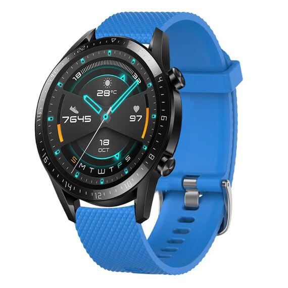 For Honor Watch Dream Cinturino per orologio in silicone testurizzato con diamanti da 22 mm (blu notte)