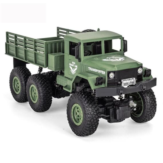 JJR / C 1:18 2.4Ghz 4 Canali Telecomando Dongfeng 8 Veicolo per camion con armatura a sei ruote (verde)
