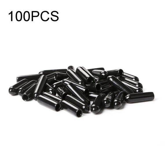 100 PCS iFlight M3x15mm Trasmettitore Antenna Cappuccio di protezione Guaina in gomma PVC per modelli FPV RC Accessori pezzi di ricambio per multicotteri (nero)