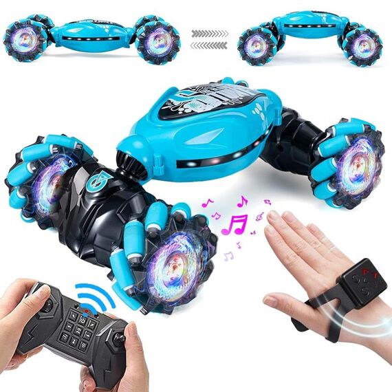 YDJ-D876 Gesture Sensing RC Stunt Car Stunt (blu)