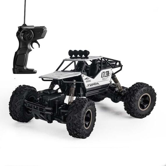HD6141 1:16 Veicolo fuoristrada telecomandato per bambini a quattro ruote da arrampicata in montagna (argento)