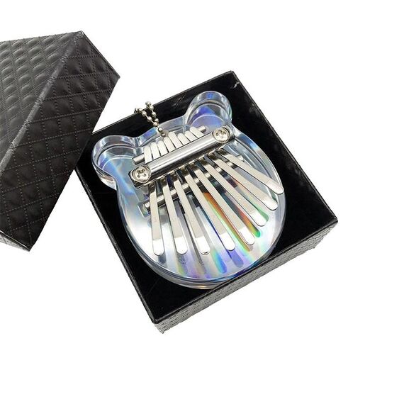 Mini abbagliamento acrilico 8 tono thumb Piano Kalimba Strumenti musicali (orso)