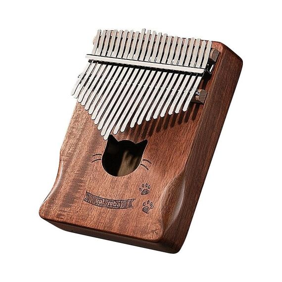 21 tono Acacia Wood Thumb Piano Kalimba Strumenti musicali (caffettiera)