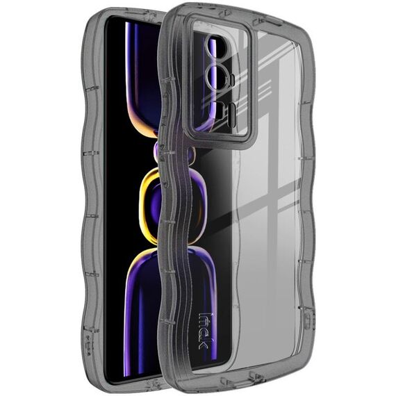 Per Xiaomi Redmi K60 5G / K60 Pro 5G / Poco F5 Pro 5G IMAK UX-8 Series Custodia per telefono in TPU antiurto trasparente (nero trasparente)