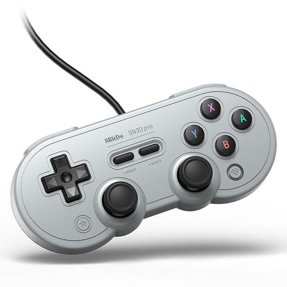 Joystick del gamepad della cablata USB USB 8bitdo SN30 Pro per Swith / Steam / Pc (Grigio)