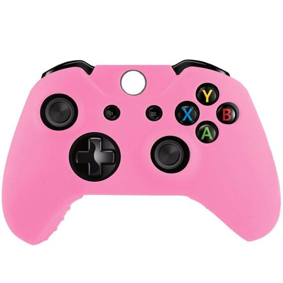 Custodia protettiva in silicone flessibile per controller di gioco Xbox One (rosa)