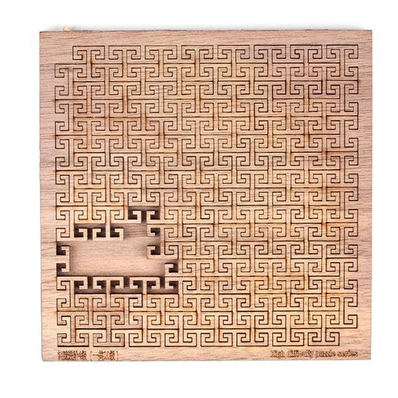 Puzzle irregolare bruciante del cervello ad alta difficoltà adulta di legno (Emes)