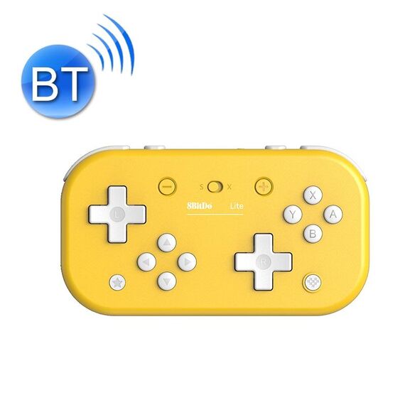 8BITDO Lite Mini Gamepad Bluetooth portatile per interruttore / PC (giallo)