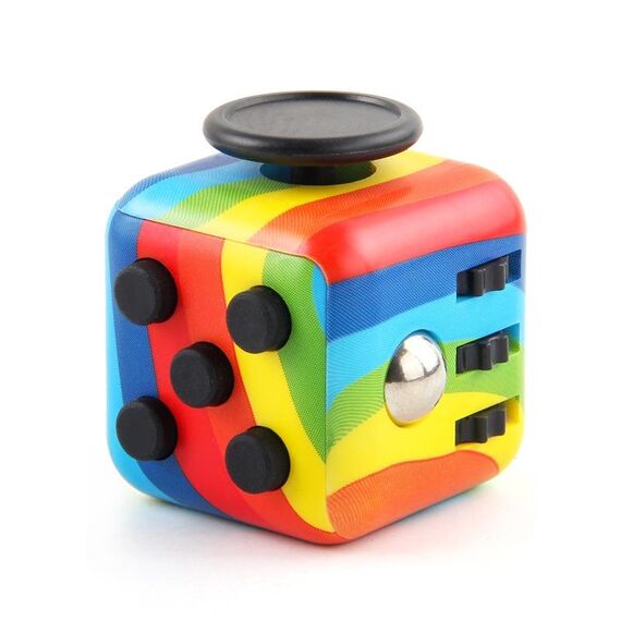 Giocattoli di decompressione del cubo 3 PCS per adulti e bambini Giocattoli del dazio illimitati, Colore: colore arcobaleno