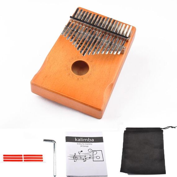 17-tono thumb Piano Kalimba principianti Introduzione Pianoforte dita, Colore: kit giallo