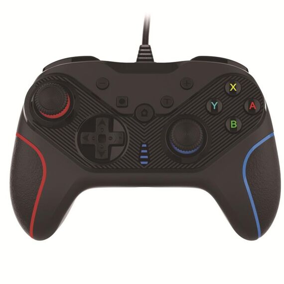 Gamepad cablato per Nintendo Switch / Android / IOS / PC (S818W SINISTRA RED REDD BLUE)
