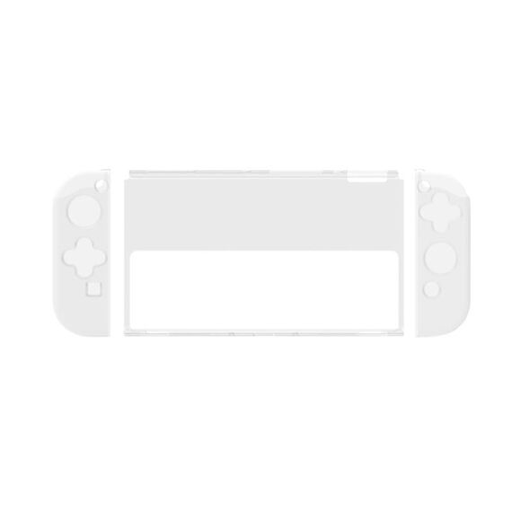 DOBE GAME GAMBINO Custodia in cristallo trasparente Custodia protettiva TPU per commutatore OLED console (colore trasparente)