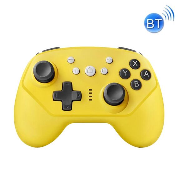SW-01 Maniglia del gioco Bluetooth senza fili con mini Vibrazione di sensazione del corpo a sei assi per Nintendo Switch Lite (Giallo)
