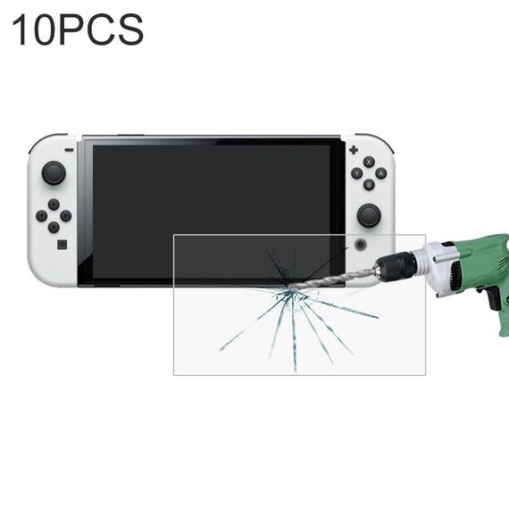 Per Nintendo interruttore OLED 10 PCS 0.26 9H 2.5D vetro temperato Film