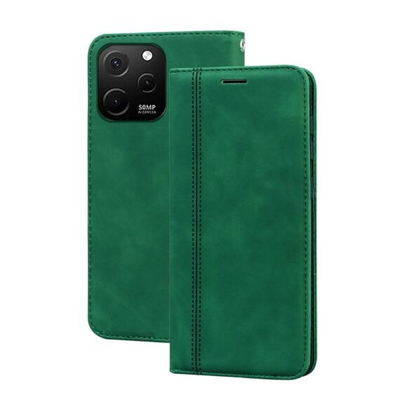 Per Huawei nova Y61/Enjoy 50z Frosted Business Custodia magnetica orizzontale in PU per telefono (verde)