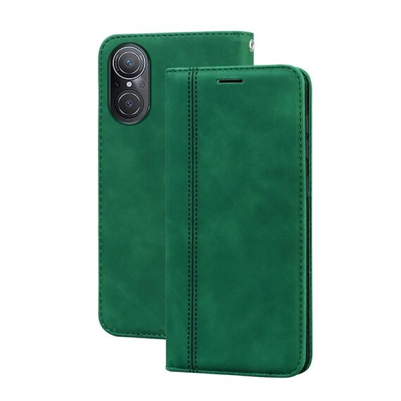 For Honor 50 SE Custodia per telefono in PU con vibrazione orizzontale magnetica aziendale smerigliata (verde)