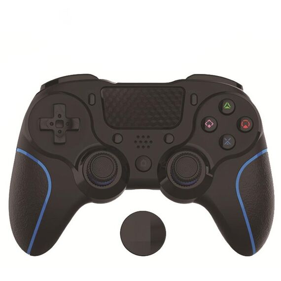 MB-P913 PC PC Somatosensensory Back Key Programming Dual Vibration Bluetooth Gamepad per PS4 Pro (Blu Nero)