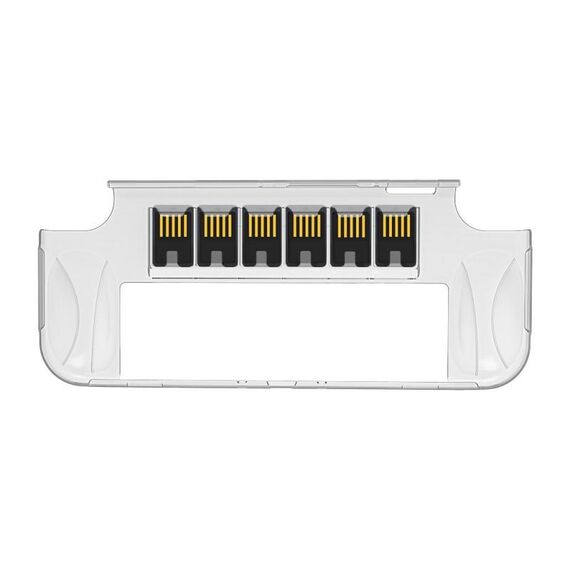 SND-481 Host Semi-Package PC Shell Protective Shell accomoda 6 carte da gioco per Switch OLED (trasparente)